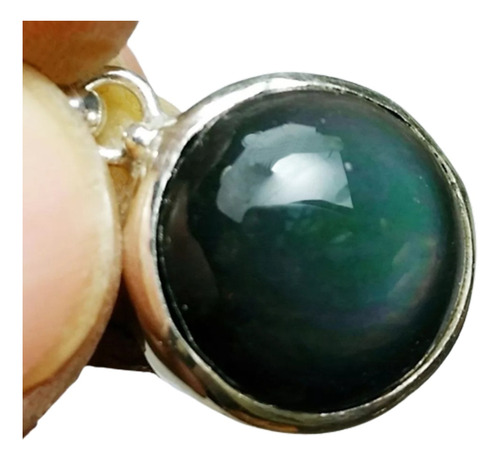 Obsidiana Arcoiris Dije Plata Proteccion & Energia 