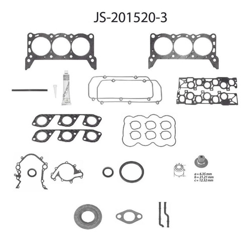 Kit Juntas Ford Windstar Base 2000 3.8v 6v