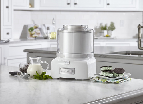 Máquina De Helado Cuisinart Ice21p1e Automática 1.5 L Blanca Frecuencia 60