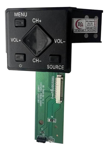 Teclado E Sensor Para Tv Hq Hqs60nkh Hk-t600-krv1.0