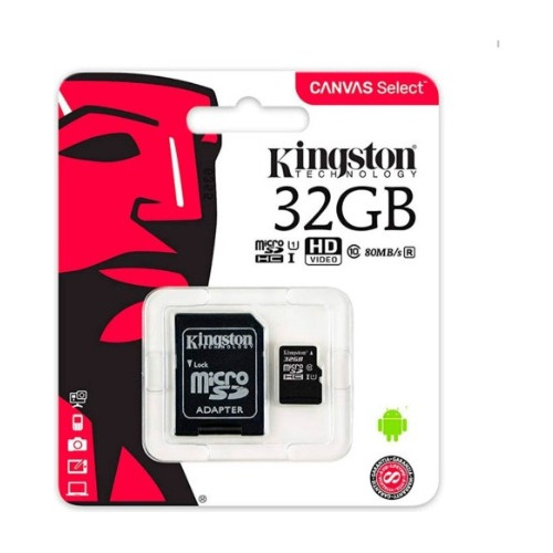 Memoria Micro Sd 32gb Clase 10 Camar Tablet Celular Kingston