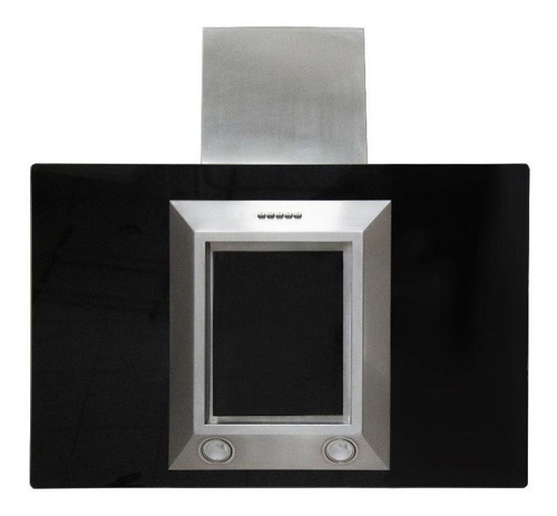 Campana extractora purificadora de cocina IHD Guiza ac. inox. y cristal de pared 900mm x 505mm x 237mm negra y plateada 120V