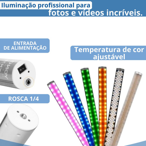 Iluminador Led Espada Yongnuo 360ii Com Fonte Alimentação