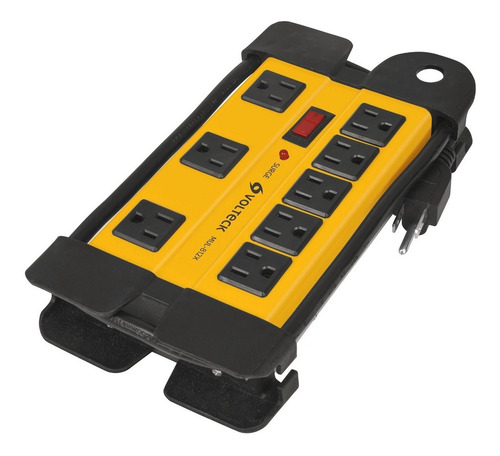 Multicontacto Uso Industrial 8 Entradas Supresor 1200 Joules