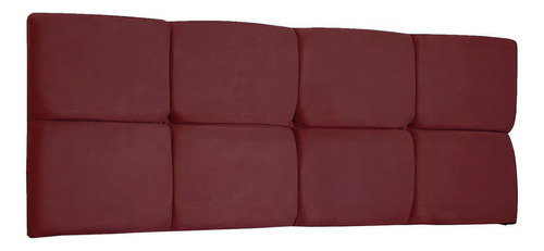 Cabeceira Painel Queen 1,60m Nina Suede Marsala - Pallazio