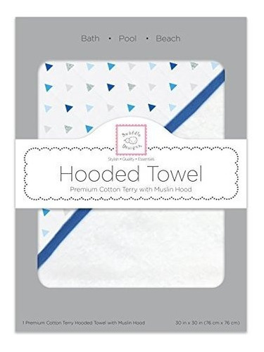 Swaddledesigns Cotton Terry Baby Hooded Towel,