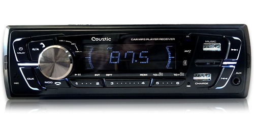 Autoestereo Medios Digitales 1 Din Coustic Co-300 Bt Usb Mp3