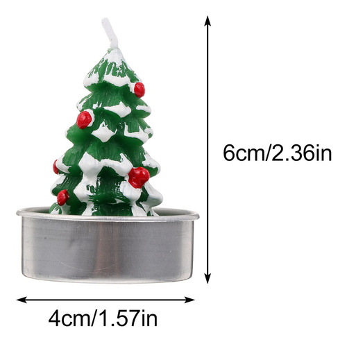 12pc Xmas Painted Romantic Candles Cartoon Candles Craft Dec