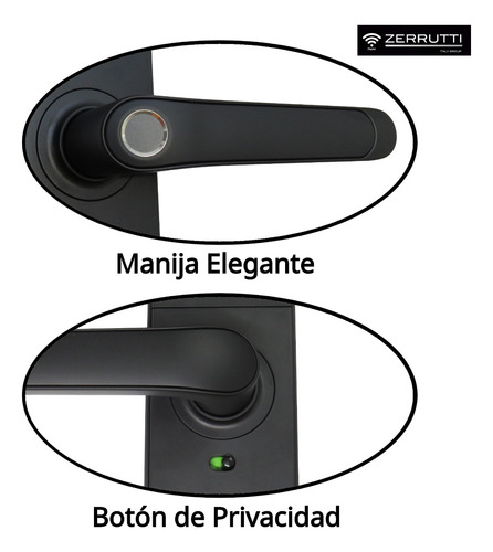Cerradura Digital Inteligente Zerrutti Ze 8015 Aut + Gateway