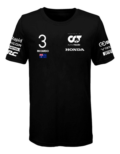 Remera Algodon Formula 1 - Alpha Tauri (f013) Ricciardo