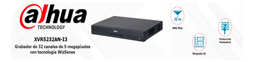 Dvr Pentahibrido 32 Canales 5mp Lite Detector Facial Audio