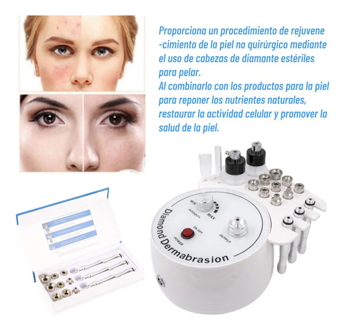 Maquina De Dermoabrasion 3 En 1 Diamond Microdermoabrasion