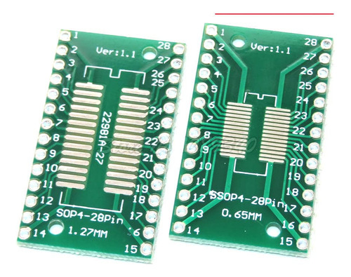 5 Uds Tssop28 Dip28 Placa Transferencia Dip Pin Adaptador