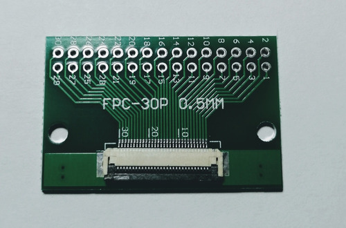 Adaptador Convertidor Flex Ffc De 30 Pines 0.5mm De Pitch.