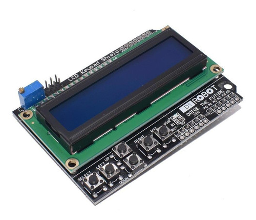 Shield Display Lcd 1602 Keypad Backlight Azul P/ Arduino