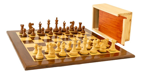 Set De Ajedrez De Madera Modelo Staunton, Rey De 9.6 Cm