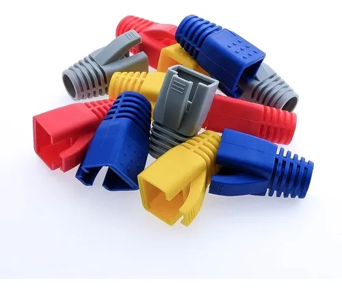 Plug Rj45 Cat 6 Paquete Por 100 Unidades+ 100 Botas