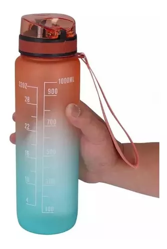 Termo de agua 1 litro bicolor - Luegopago