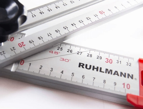 Imagen 2 de 7 de Escuadra T Regulable Aluminio Ruhlmann 120cm