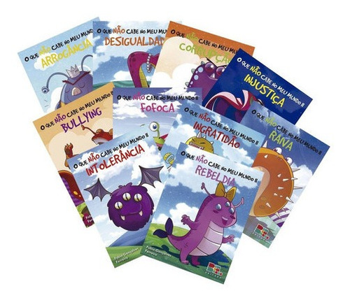 Imagem 6 de 10 de Kit O Que Não Cabe No Meu Mundo 1 E 2 - 20 Livros + Brinde
