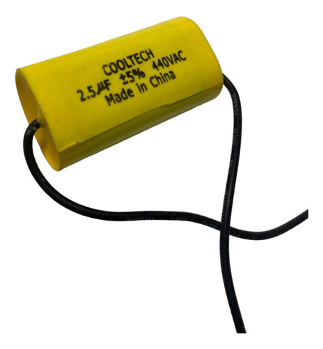 Capacitor Caramelo Con Cable 2.5 Uf P/ Ventilador Cooltech