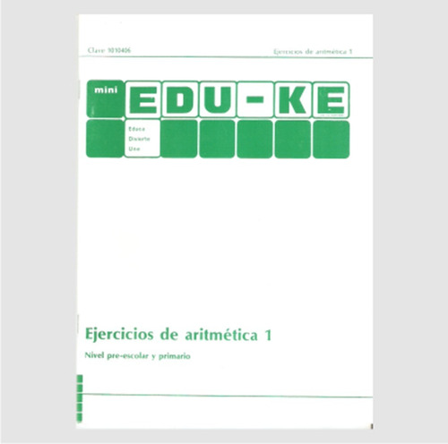 1010406 Cuaderno Ejercicios De Aritmética 1 Arco Eduke
