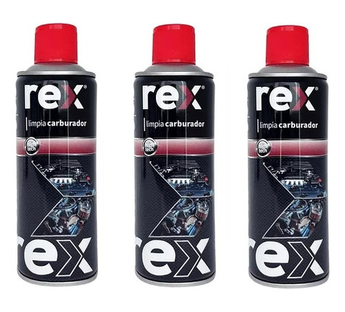 3 Spray Limpia Carburador - Rex - 450ml