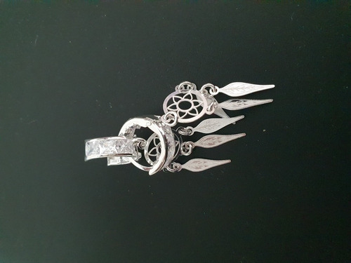 Arracada En Plata Ley 925 Diseño Atrapasueños (Usado)