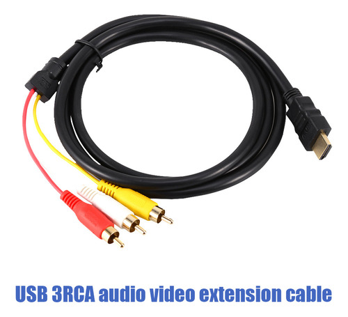 Z 1.5 M 5 Pies Hd 1080p Hdmi Macho A 3 Rca Av Audio Vídeo