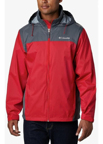 Columbia Chaqueta De Lluvia Glennaker Lake Para Hombre, Rojo