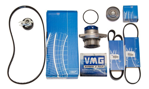 Kit De Distribución + Kit Polyv Vw Crossfox 1.6 8v 2010 2011