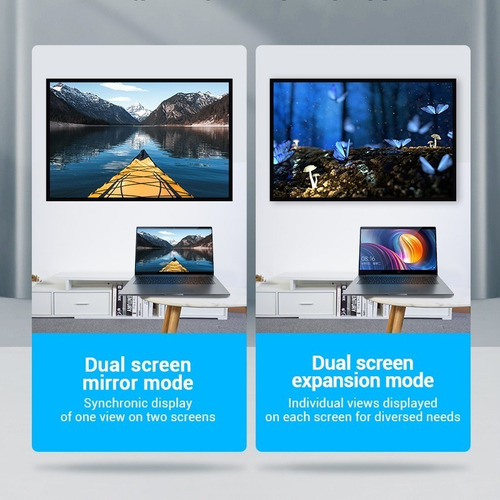 Imagen 6 de 10 de Adaptador Hdmi Macho A Hdmi Hembra Codo 90° Grados Vention