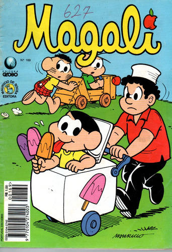 Magali N° 169 - 36 Páginas - Em Português - Editora Globo - Formato 13 X 19 - Capa Mole - 1995 - Bonellihq Cx177 E23
