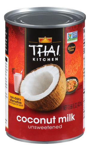 Leche De Coco Sin Azucar Thai Kitchen 403ml Importada