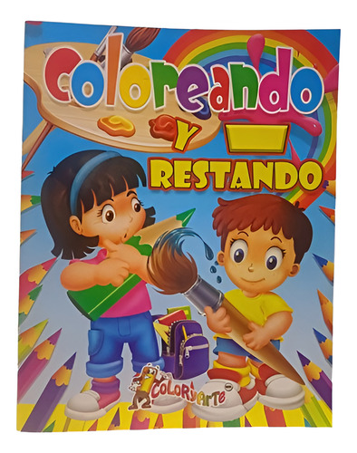 Cuaderno Para Colorear Didactico Restas Actividades