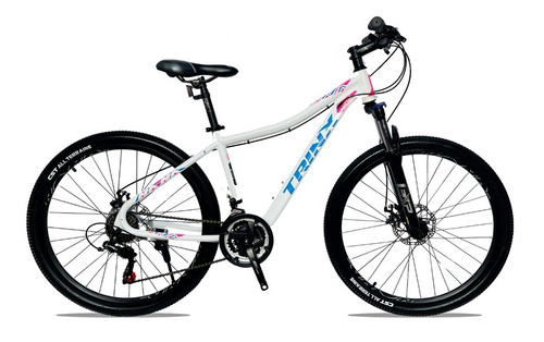 Bicicleta Trinx N106 De Dama Aluminio Aro 26 Color Blanco