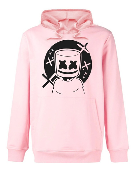 moletom marshmello rosa