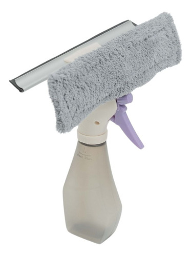 Mop Limpador De Vidro Spray Limpa Borrifa Rodo Manual  3x1