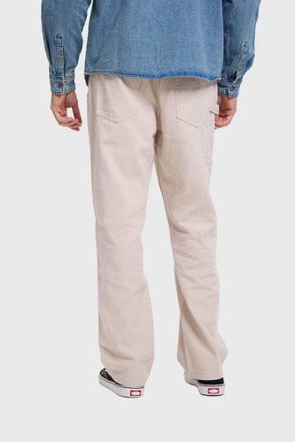 Jeans Hombre Recto Carpintero Beige Fashion's Park