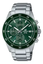 Comprar Reloj Hombre Casio Edifice EFR-526D-3A Analogo Verde Malla Plateado Bisel Verde Oscuro Fondo Verde Oscuro