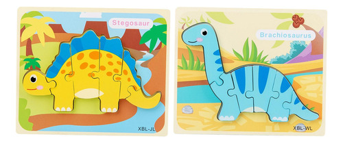 2 Rompecabezas De Dinosaurios De Escritorio Para Niños