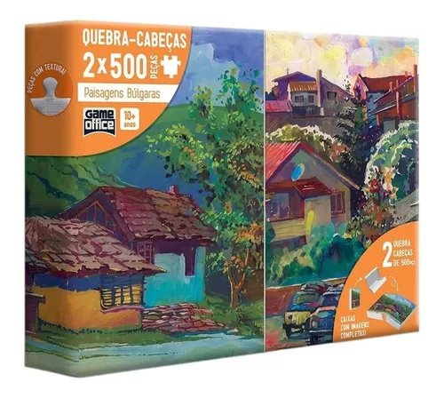 Quebra Cabeça Combo 2x500 Pçs - Paisagens Búlgaras - Toyster