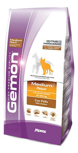 Gemon High Premium Perro Adulto Raza Mediana 20 Kg