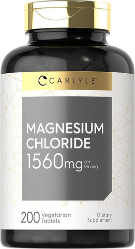 Carlyle | Cloruro De Magnesio | 1560mg | 200 Tablets Sabor ND