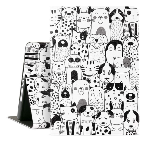 Funda Para iPad 10.2 Cutebricase Con Soporte Multiángulo Ani