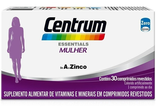 Centrum Mulher Rosa C/30 Não Engorda Mulher Disposição Sabor Without flavor