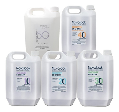 Agua De 10 20 30 40 50 Volumenes Combo X5 Novalook 5lt C/u 