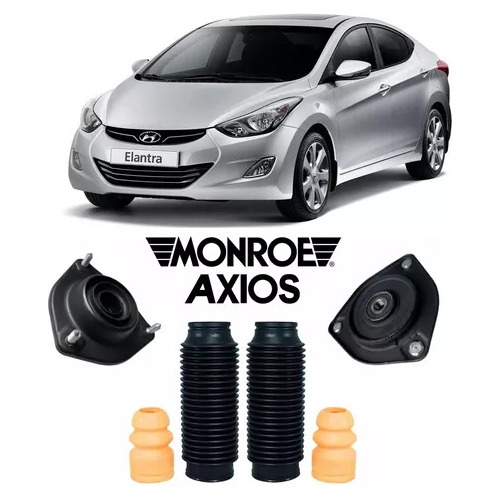2 Kit Batente Coxim Dianteiro Hyundai Elantra 2014 2015 2016