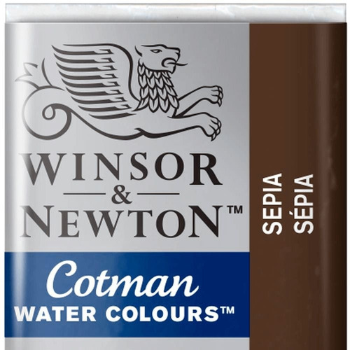 Tableta en color sepia Winsor & Newton Cotman 609 con acuarela