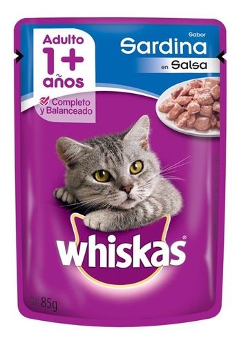 Pouch Whiskas Sardina En Salsa 85 Grs